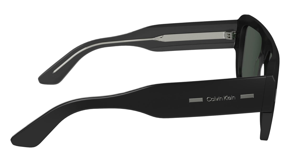 Calvin Klein Unisex Adult Sunglasses CK24501S - Black with Solid Green Lens