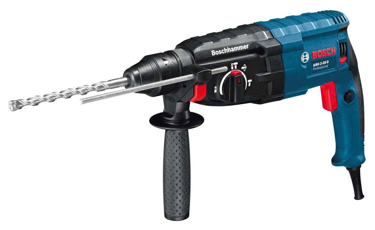 Bosch Professional GBH 2-28 - Martillo perforador combinado (3,2 J, Ø máx. hormigón 28 mm, SDS plus, en maletín)