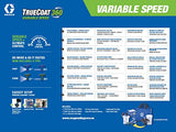Magnum de Graco 26D527 TrueCoat 360 Variable Speed, pulverizador de Pintura airless con Cable portátil, Modelo UE, Uso doméstico, pequeños proyectos Decorativos (presión máxima 138 Bar)