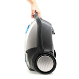 Black+Decker BXVMB700E Aspirador de Trineo con Bolsa, 700W, HEPA13: extraíble y Lavable, 4L Capacidad, Zapata parquet Suelos delicados, Boquilla 2 en 1, Tubo telescópico Aluminio 470 mm