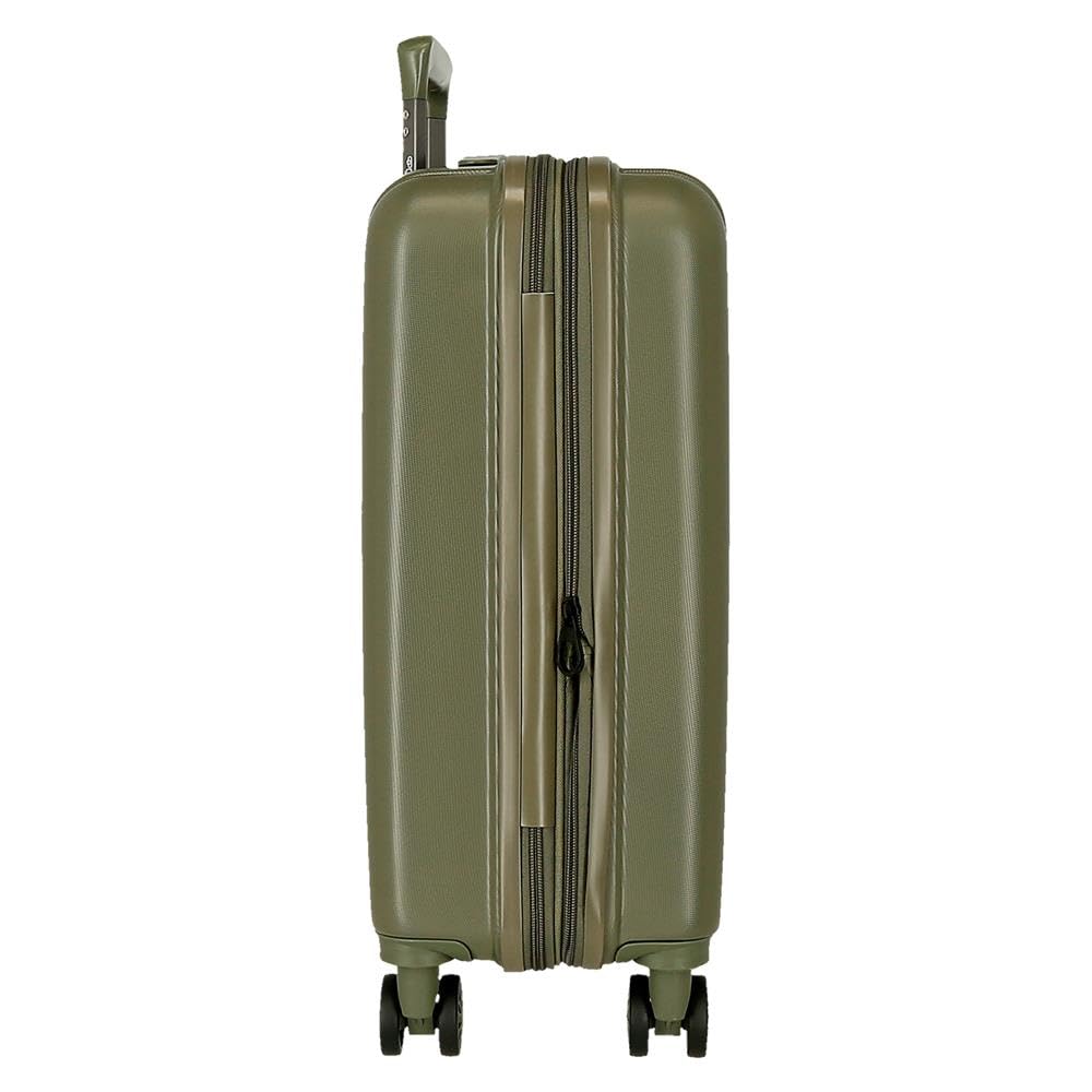 Joumma Star Wars Green Maleta de Cabina Verde 40x55x20 cms rígida 2,8 kgs Cierre TSA Integrado ABS 2,8 kgs 37L Extensible Equipaje de Mano
