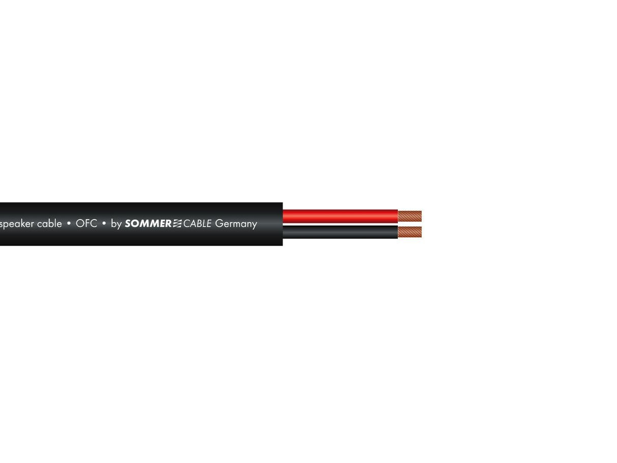 Manax - Cable de Altavoz (2 x 2,5, 100 m), Color Negro