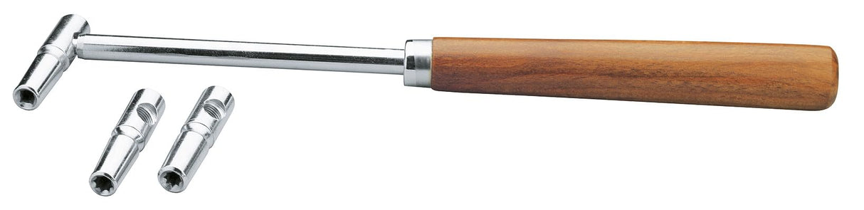 König & Meyer KM 167 - Llave para afinar pianos (niquelado, 3 puntas) (16700-000-01)