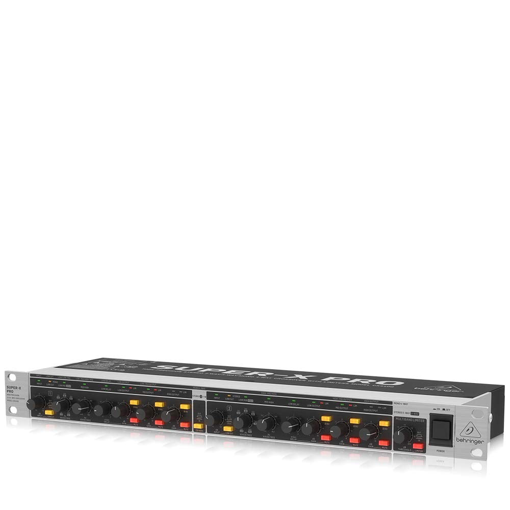 Behringer CX3400 V2 Crossover Estéreo De 2 Vías/3 Vías/Mono De 3 Vías De Alta Precisión Con Limitadores, Retardos Del Tiempo Ajustables Y Corrección De Bocina De C