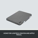 Logitech Rugged Folio para iPad (10.ª generación) Funda Protectora con Teclado con Smart Connector y Teclado a Prueba de Salpicaduras - Italian Layout