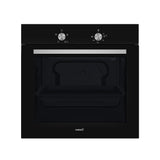 Cata Horno Estático SES 6004 BK 4 Funciones Puerta Panorámica Full Glass Limpieza AquaSmart Iluminación Interior Ancho de 60 cm Gran Capacidad 62 L Iluminación Interior Acabado Inox Cristal Negro