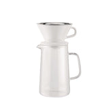 Alessi Slow Coffee KT01S1 - Set de Slow Coffee de Design, Compuesto por Jarra, Portafiltro y Filtro de Malla, en Acero Inoxidable 18/10
