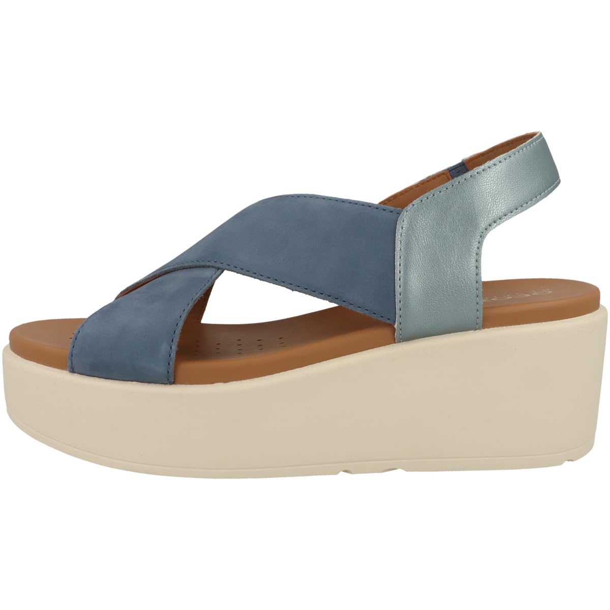 Geox D Xand 2.2s B, Sandalia de cuña, Avio, 40 EU
