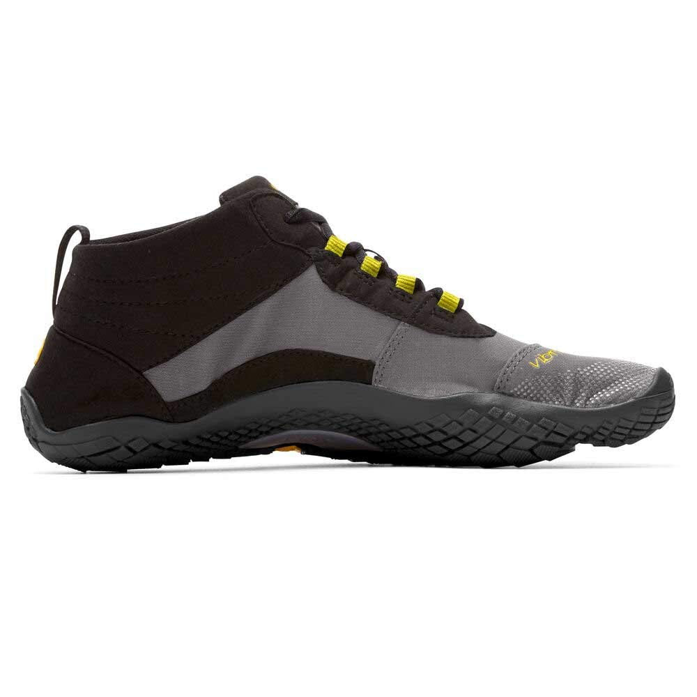 Vibram V-Trek, Zapatillas Mujer, Negro/Gris/Citronelle, 36 EU