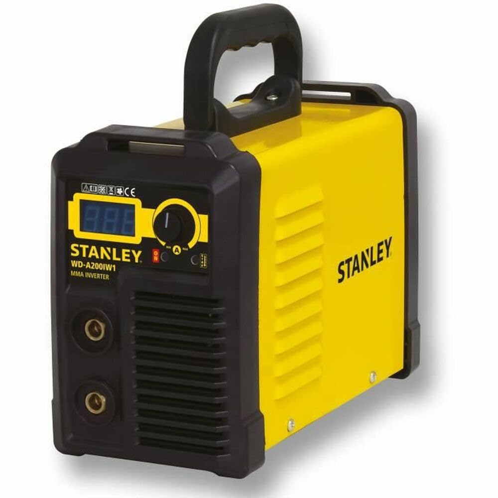 Stanley 460960 First 160 Kit soldador MMA Electrodos Inverter 160A Max con capucha LCD