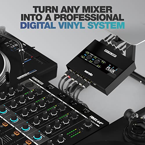 Reloop Flux - Interfaz DVS 6x6 IN/OUT USB-C Club-ready para Serato DJ Pro, 24 bits/96 kHz, compatible con giradiscos, CDJs u otros reproductores multimedia, hub USB-A de 2 puertos