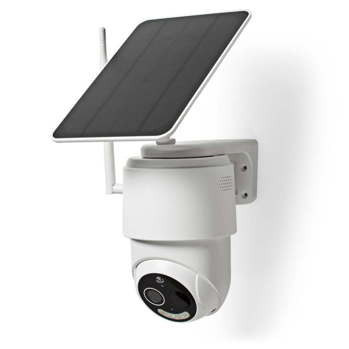 Nedis SmartLife Outdoor Camera | 4G | Full HD 1080p | Pan Tilt | IP65 | Cloud Storage (Optional) / microSD (Not Included) | 5 V DC | with Motion Sensor | Night Vision | White