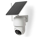 Nedis SmartLife Outdoor Camera | 4G | Full HD 1080p | Pan Tilt | IP65 | Cloud Storage (Optional) / microSD (Not Included) | 5 V DC | with Motion Sensor | Night Vision | White
