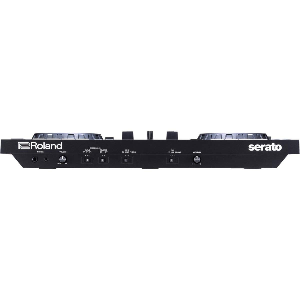 Controlador de DJ Roland DJ-505 — Dos canales y Deck Select para hasta cuatro decks — Controlador de DJ de gama alta en formato compacto