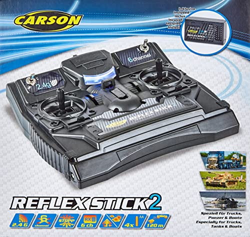 Carson Optical - Radio Control Reflejo del palillo 2 2.4 GHz 6 Canal # 501006