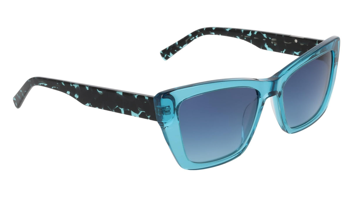 DKNY Dk554s Gafas de Sol, Crystal Turquoise, 54-140-17 Unisex Adulto