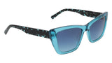 DKNY Dk554s Gafas de Sol, Crystal Turquoise, 54-140-17 Unisex Adulto