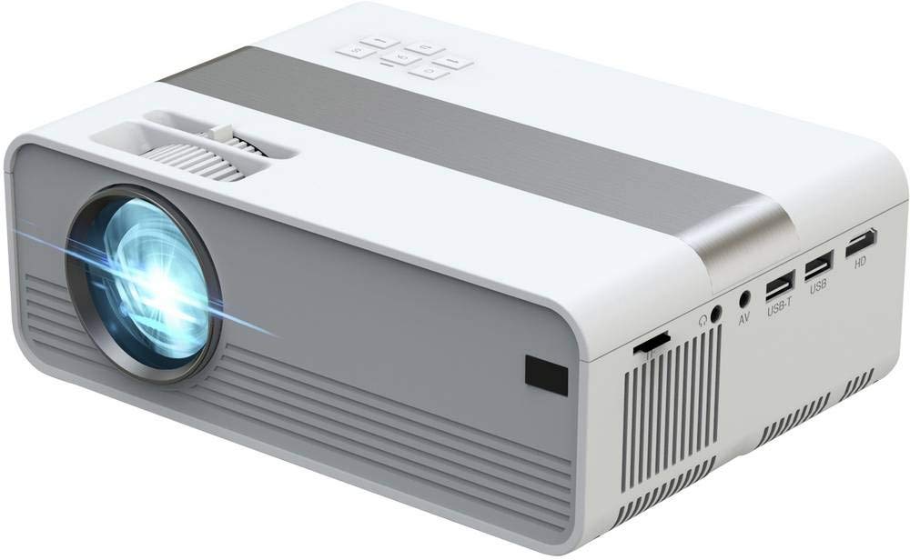 Technaxx Mini-LED HD Beamer con Reproductor Multimedia - Altavoz Integrado, tamaño de proyección de 27"-150", 40 000 Horas de Vida útil del LED, AV, VGA o HDMI - Proyector portátil TX-127