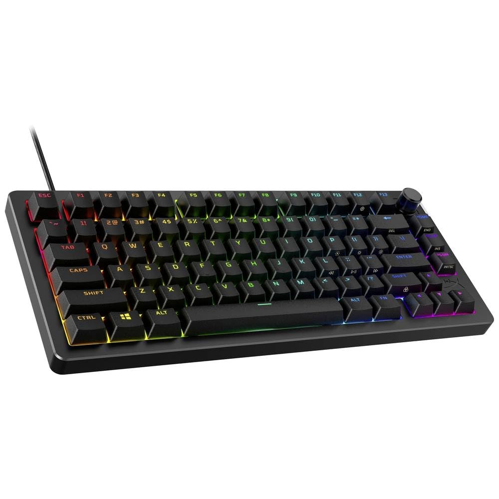 HyperX Alloy Rise – Teclado mecánico para Gaming, PC, Sensor de luz Ambiental, Montaje a Gas, conmutadores lineales