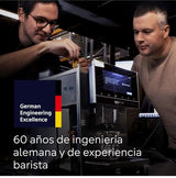 Siemens - Cafetera superautomática EQ700, pantalla Touch&Slide, coffeeWorld, Home Connect, acero inoxidable y blanco, TQ715R03