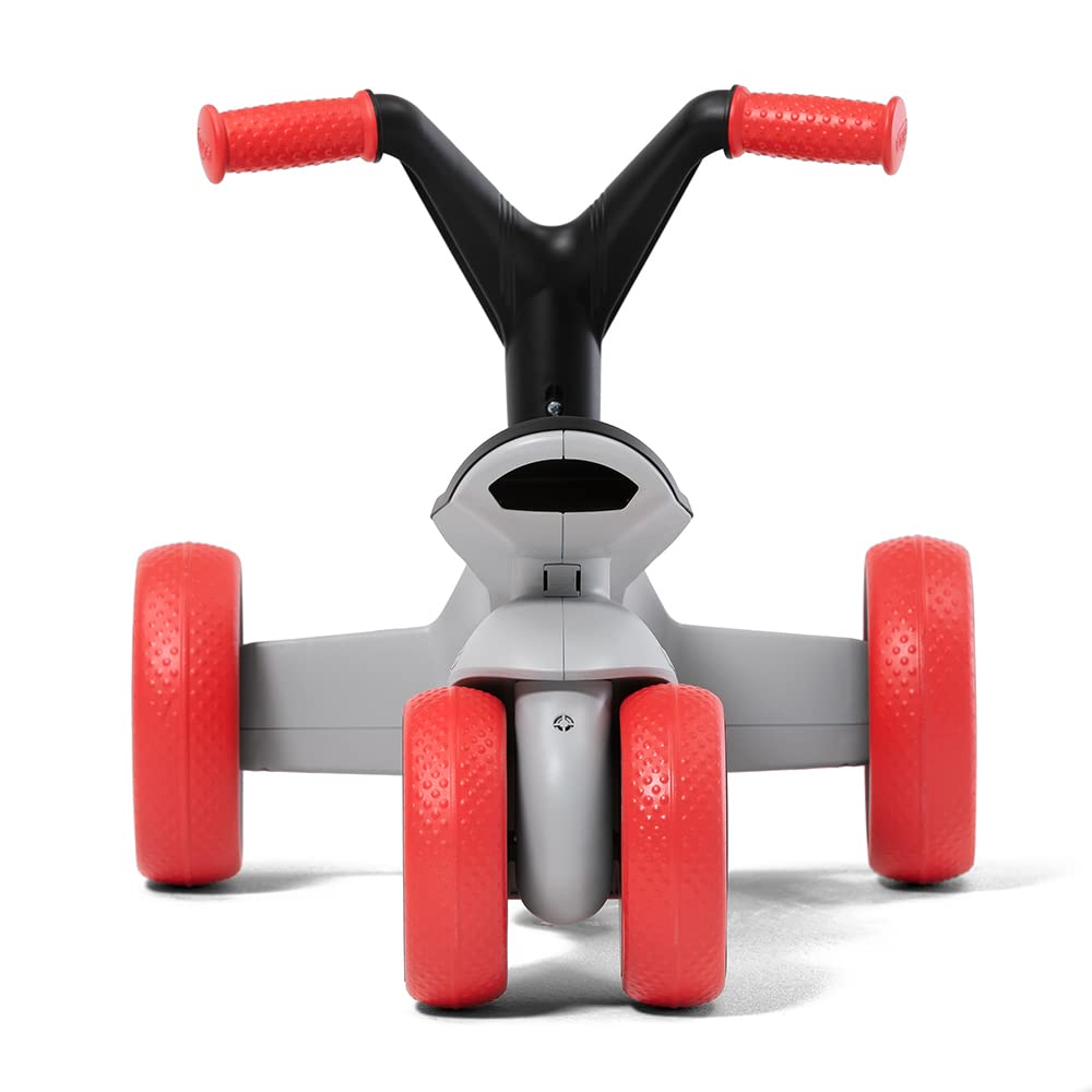 Berg GO² - Coche Antideslizante 2 en 1, tobogán y Rueda para niños, con Pedales Plegables, Juguete para niños a Partir de 10 Meses (SparX Rojo)