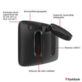 TomTom GPS Coche GO Classic Lite (5", información de tráfico y Alerta de radares, actualizaciones de mapas de Europa Mediante Wi-Fi y Soporte Reversible Integrado)