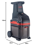 AL-KO Trituradora Easy Crush LH 2810, potencia del motor de 2800 W, máx. 42 mm de grosor de rama, caja de recogida de 48 litros, trituradora silenciosa, embudo grande