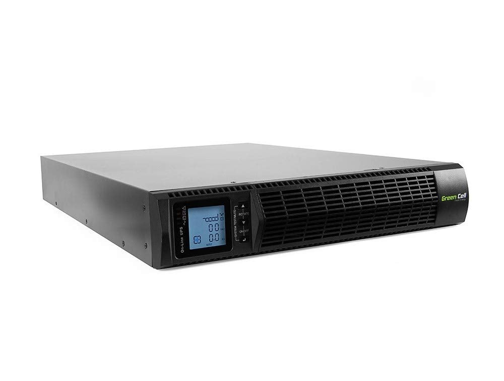 Green Cell Pro UPS USV Rack Mount Sistema de alimentación ininterrumpida 3000VA (2700W) con protección contra sobretensión 230V Online 6X IEC320 USB RS232