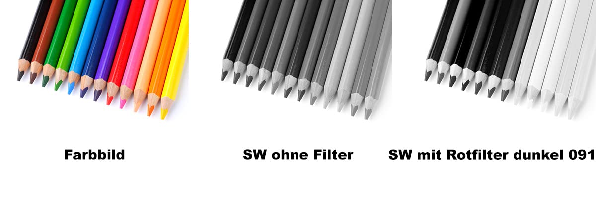 B+W Filtro Rojo Oscuro 091 MRC Basic, 95 mm (16 Unidades, Profesional)