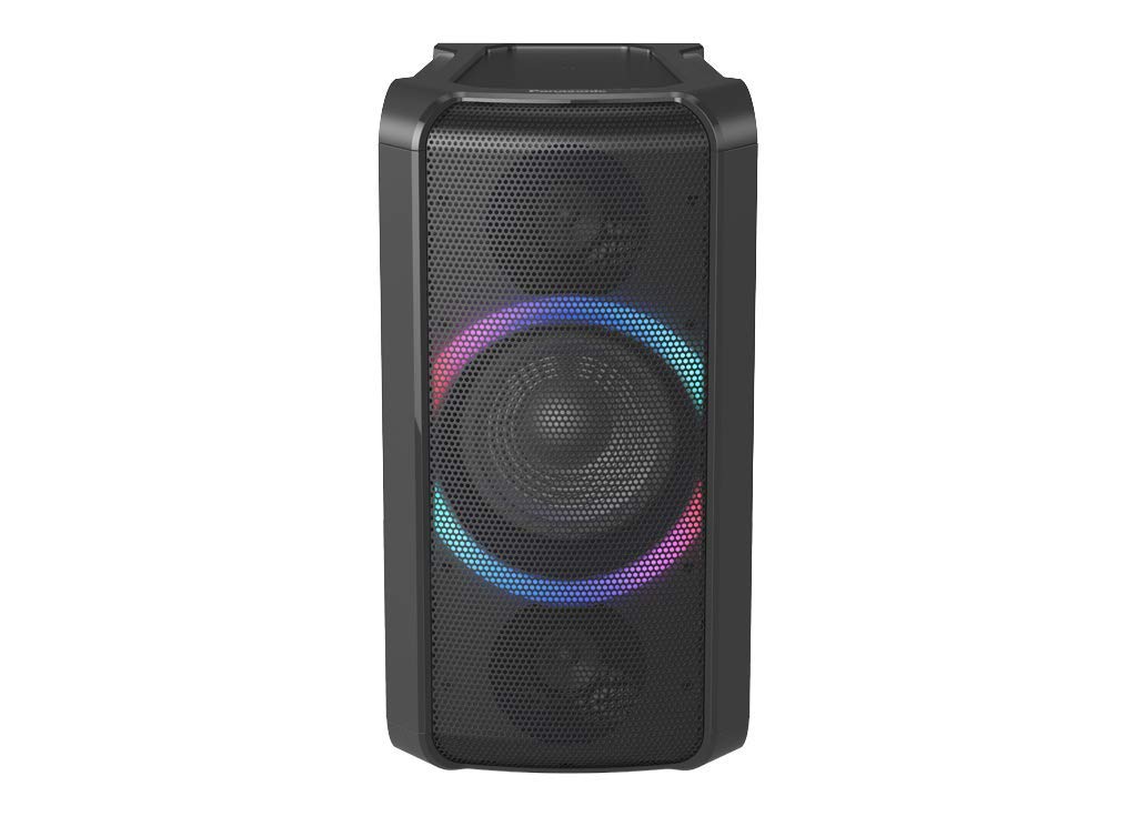 Panasonic SC-TMAX5 - Sistema de Sonido Portátil (150 W, 16 cm Woofer, Wireless, Base de Carga para Smartphone, Efectos de luz, Powerbank, CD, Bluetooth, DJ Sampler, USB, MAX DJ Effect) Negro