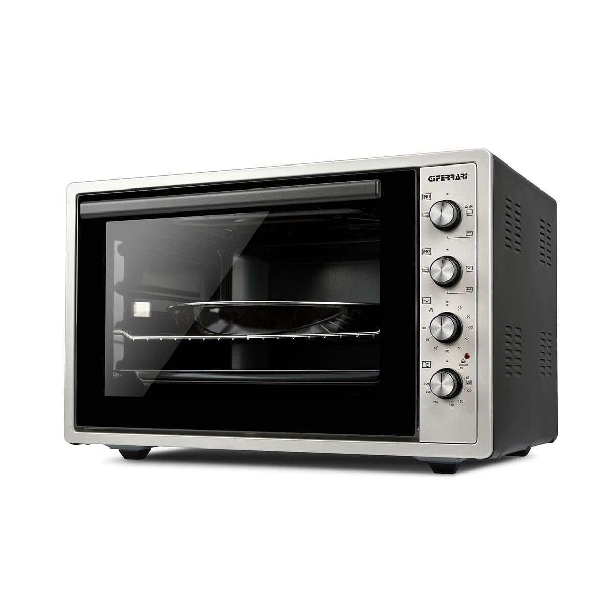 G3 Ferrari G10154 Rostò 58 - Horno eléctrico ventilado con espetón giratorio, 58 litros, 300º C