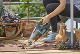 GARDENA EasyClean 9339-20 Aspirador de mano para exterior, Li aspirador con batería para partículas húmedas y secas, batería integrada