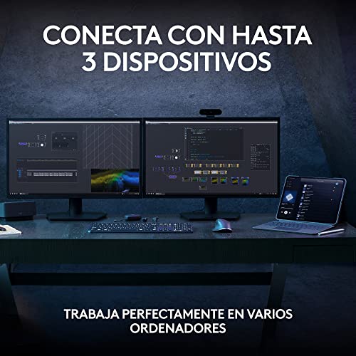 Logitech MX Keys S Plus - Grafito, Disposición QWERTY US Internacional