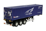 Tamiya-56330 Tractor Remolque contenedor RC 1:14 NYK, Color Azul, 40 ft (56330)