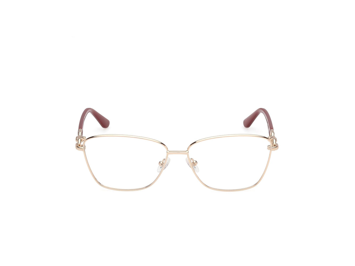 GUESS Gu50179 Marcos para Gafas recetadas, 032 Shiny Pale Gold, 57/14/140 para Mujer