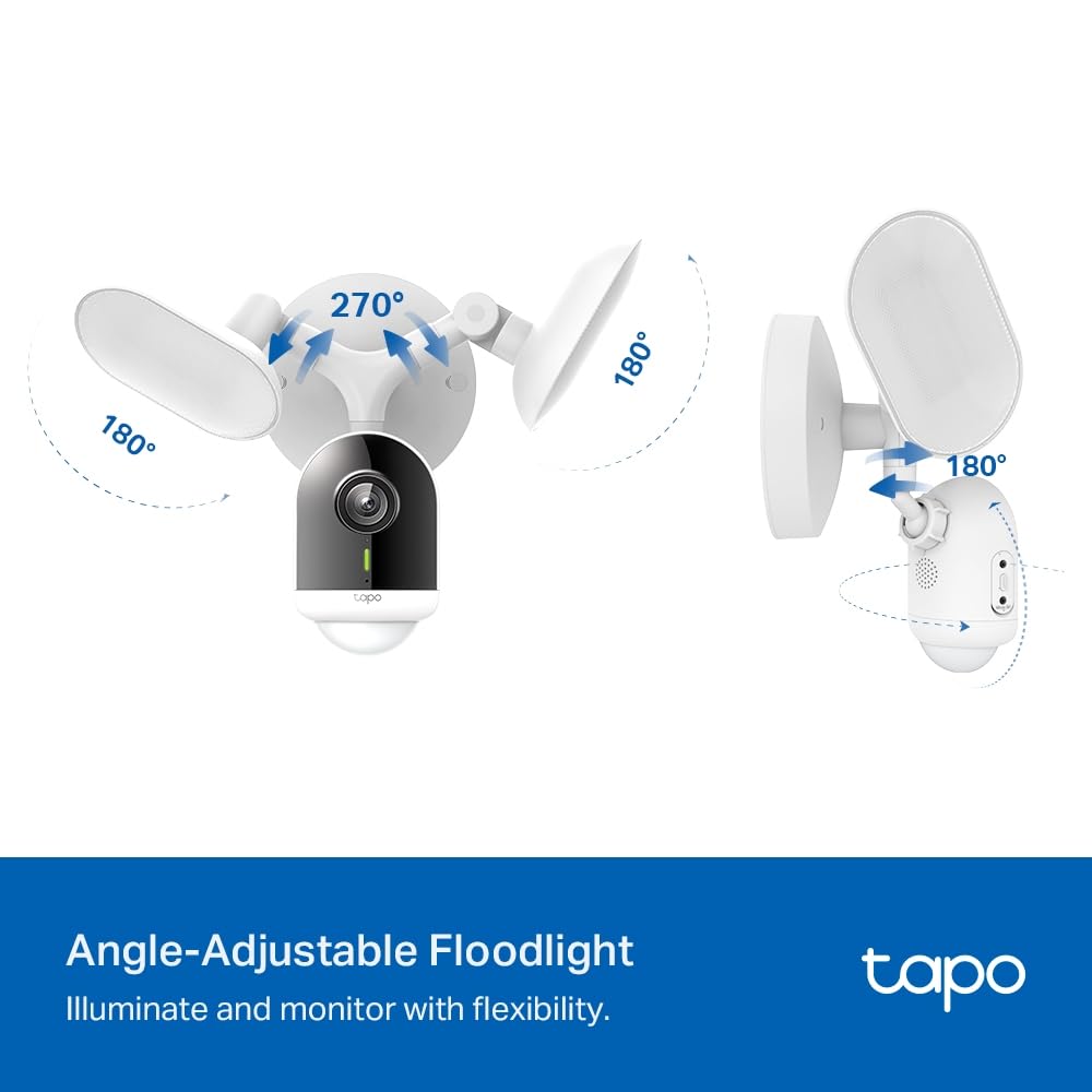 Tapo C720 Cámara Inteligente Proyector 2K QHD 2800LM, Activado por Movimiento, Soporte Inteligencia Artificial IP65 Local/Cloud Almacenamiento