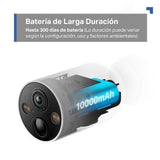 Tapo [2024 Nuevo] C425(4-Pack) - Cámara Wi-Fi de Batería para Exterior/Interior, 2K QHD, 10000mAh, IA Mejorada, Visión Nocturna a Color, Base Magnética, No Requiere Hub, Compatible con Panel Solar