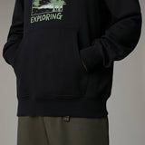 THE NORTH FACE NF0A8C20JK3 M Outdoor Graphic Hoodie Sweatshirt Hombre TNF Black Tamaño L