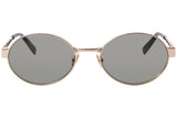 SAINT LAURENT SL 692 Gafas, Gold-Gold-Green, 55 para Mujer