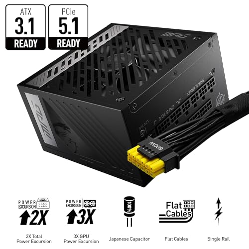 MSI MPG A850G PCIE5 850W 80 Plus Gold Full Modular