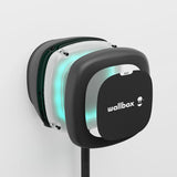 Wallbox Pulsar MAX, Cargador para Vehículo Eléctrico (7.4kW, Tipo 1, Wi-Fi, Bluetooth, OCPP, Interior/Exterior, 5m, Diseño facíl de Instalar), Negro