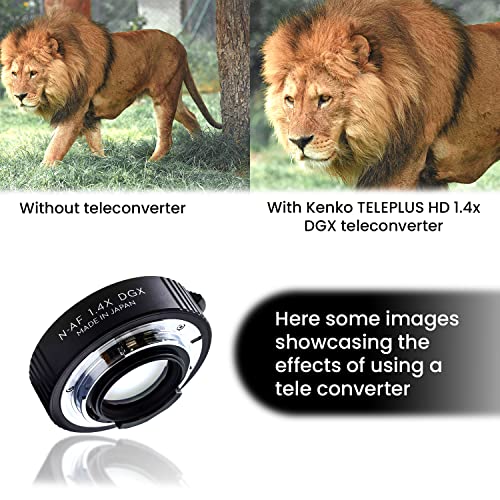 Kenko Teleplus HD N-AF 1.4X DGX Conversor 1,4 de compartimento para Nikon AF Negro