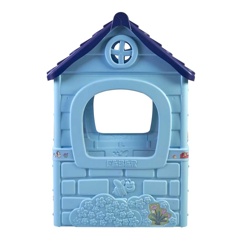 FEBER - Bluey Fantasy House, casita Infantil de Juegos con Puerta abatible, para Jugar al Aire Libre o en casa, casa Resistente y de facil Montaje, para niños de 2 a 6 años, Famosa (FEU11000)