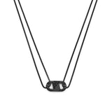 EMPORIO ARMANI Collar colgante para hombre en acero inoxidable con cierre de langosta, Gris Plata