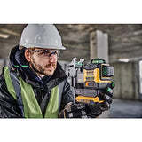 DEWALT DCLE34031N-XJ - Nivel láser autonivelante verde de 3 líneas 360°, Sin batería/cargador