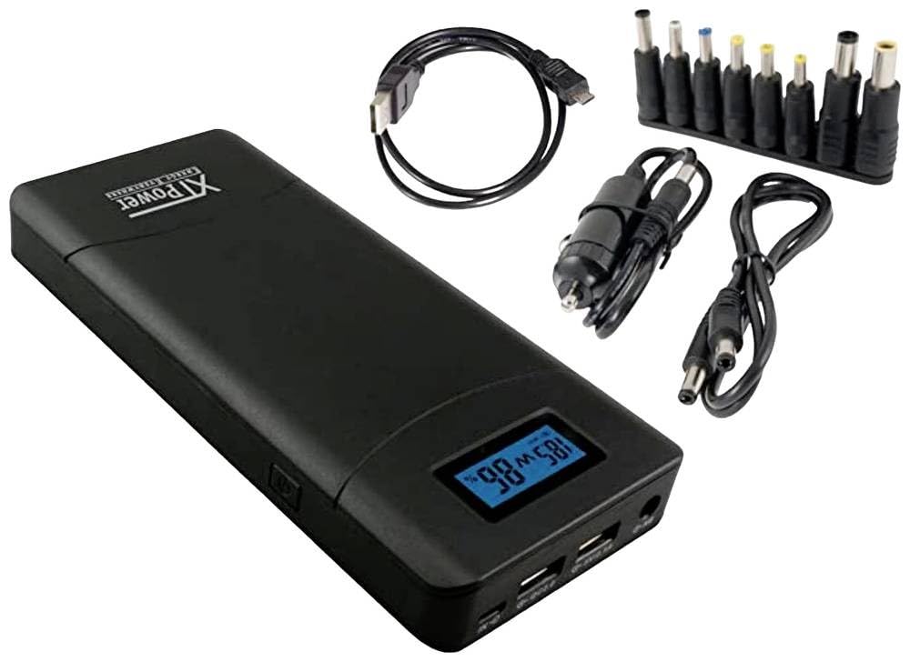 XTPower® PowerBank QC3 20000 mAh con Pantalla LED en Tiempo Real, baterías externas para teléfono móvil, batería Externa de Alta Capacidad con 65 W de Potencia, Carga rápida para Ordenador portátil y