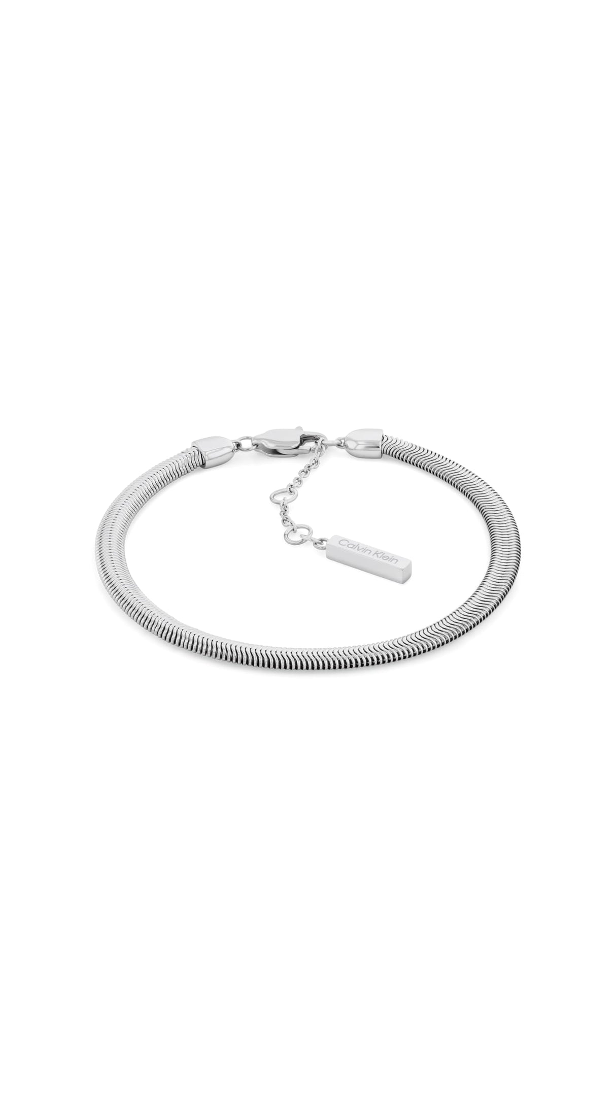 Calvin Klein Set de 3 Pulseras para Mujer Colección CK TRIO en Acero Inoxidable con Cristales - 35000796, Silver