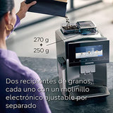 SIEMENS - Cafetera Superautomática, EQ700, Pantalla iSelect de 5", coffeWorld, Molinillo, Home Connect, Acero Inoxidable, TQ707R03