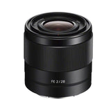 Sony FE 28 mm f/2 - Objetivo Gran Angular de Montura Tipo E (Distancia Focal Fija 28 mm, Apertura f/2 -f/22, diámetro Filtro: 49mm, fotograma Completo de 35 mm), Negro