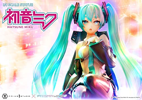 Prime 1 Studio Hatsune Miku - Figura Decorativa (PVC, 1/4 Hatsune Miku Art by Neco, 34 cm)